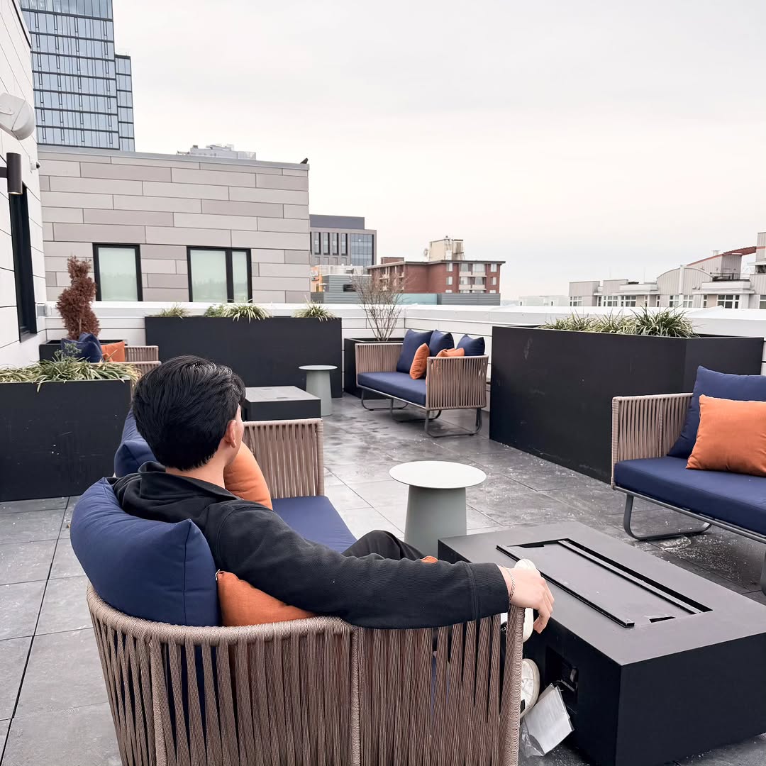 Our amenities just got a whole lot cozier! Swing by to check out our new firepits and furniture in our spa and sky deck spaces. Residents, grab a spot by the fire on these chilly days, and if you're interested in a tour, take a peek at the new chairs too! Schedule an appointment or give us a call to book a time that works for you!\n\n