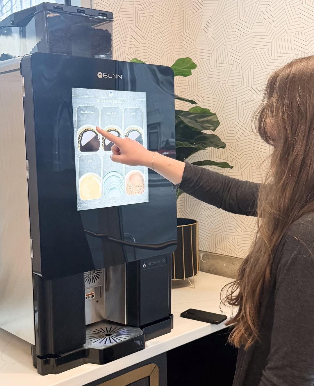 Stop by for a quick pick-me-up for your last few days of finals at our complimentary coffee machine. Good luck with your final exams!