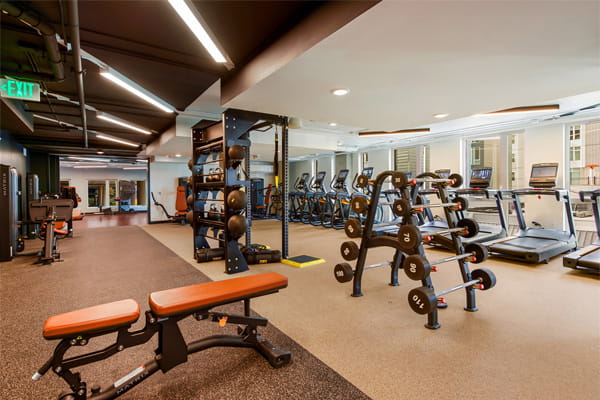 Fully-featured, 24 hour Fitness Center with all the gear you need