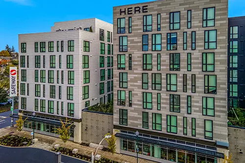 HERE Seattle in the heart of the U District with Safeway on the 1st floor