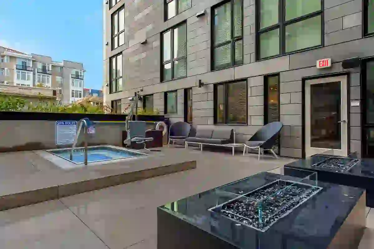 Take a dip in the community hot tub