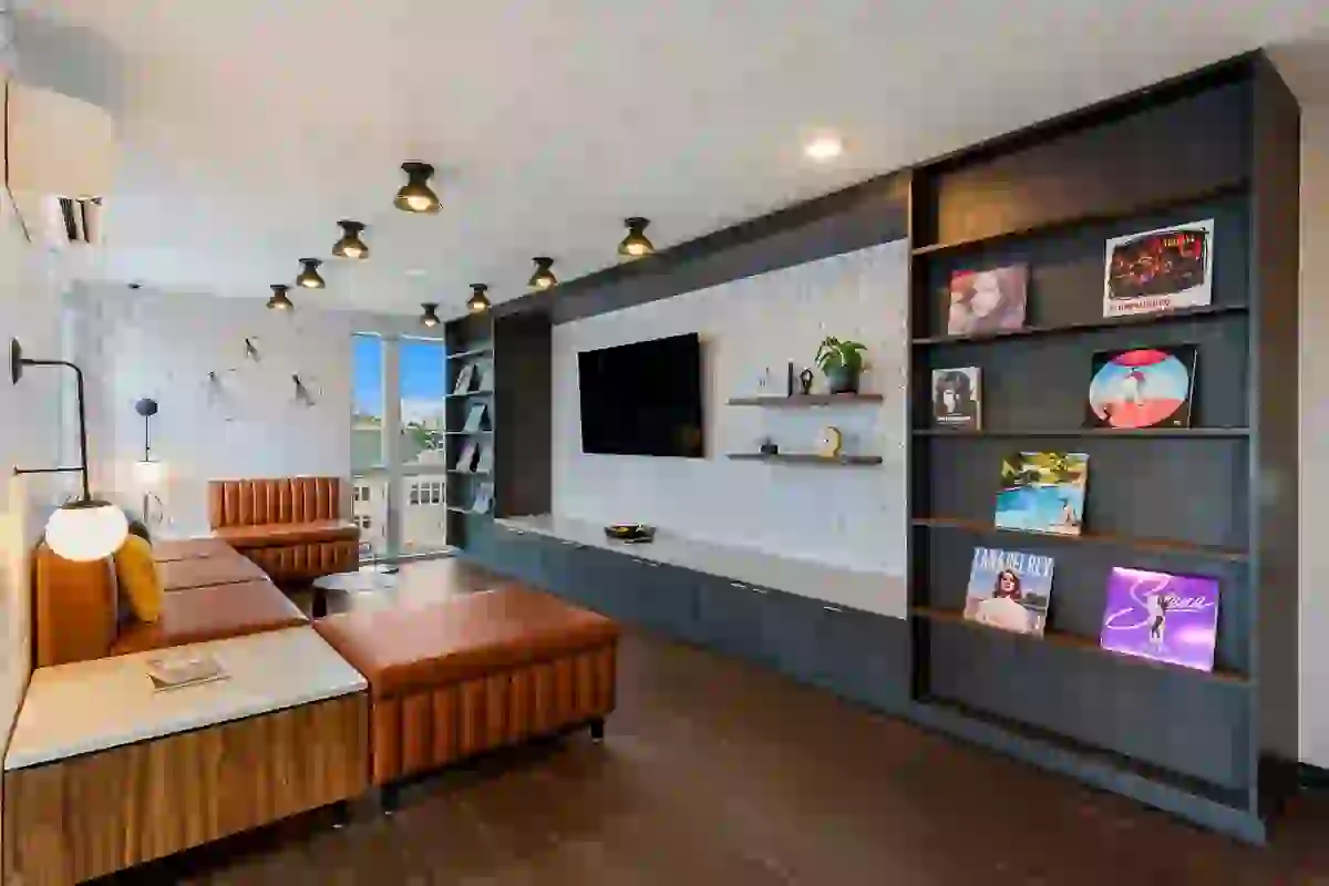 Turn up your favorite record with friends in the Listening Lounge