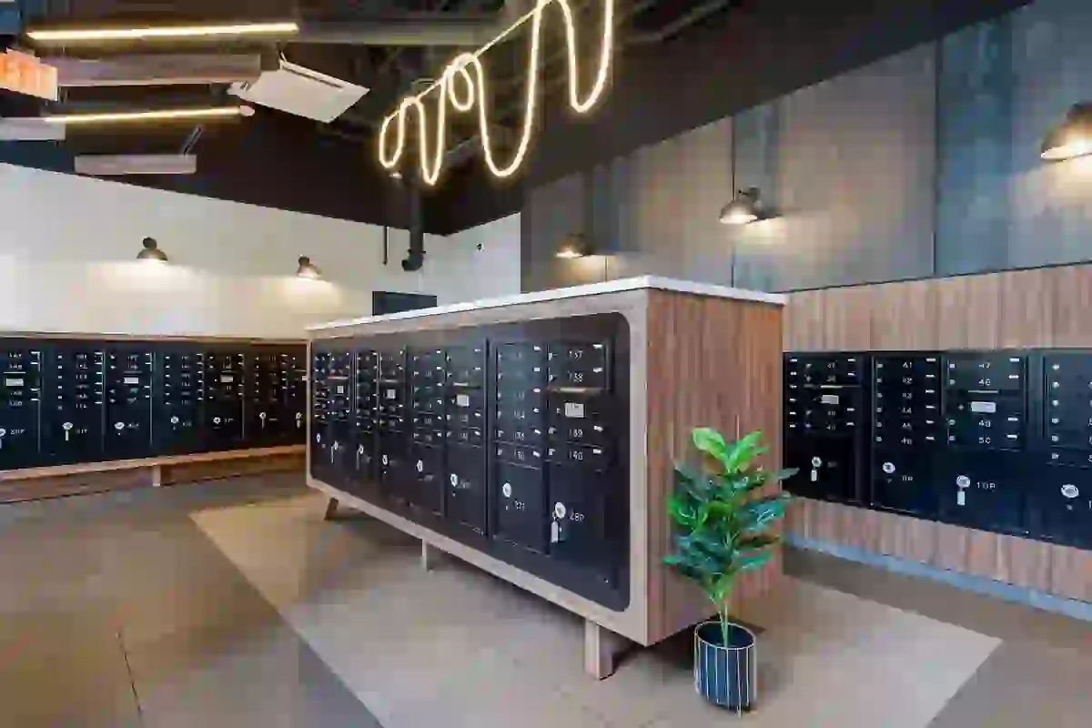 Private mail room for secure package delivery